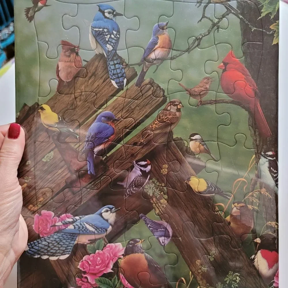 NEW Cobble Hill Tray Puzzle Wildbird Gathering